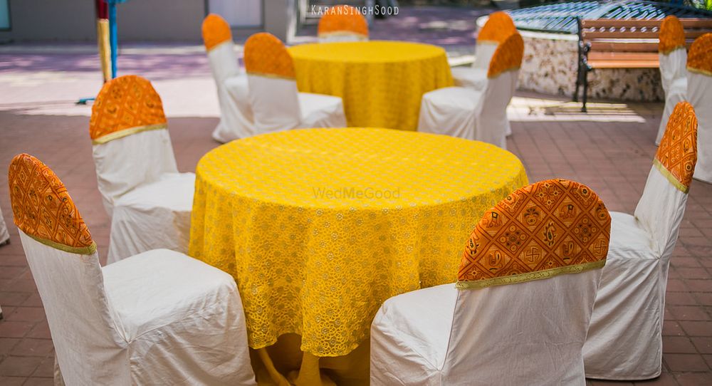 Photo of Orange and White Table Decor