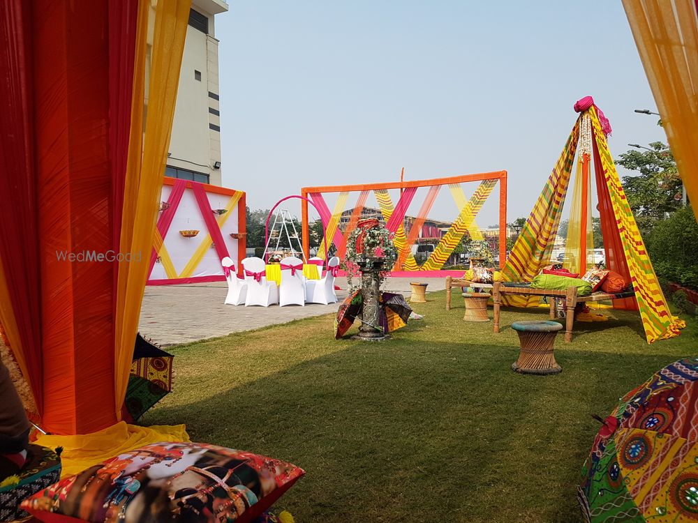 Photo From Haldi Function Colorful theme - By AHD Events & Decor