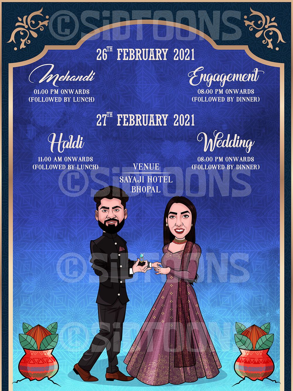 Photo From Dhriti weds Deepanshu_Wedding Card - By Sidtoons