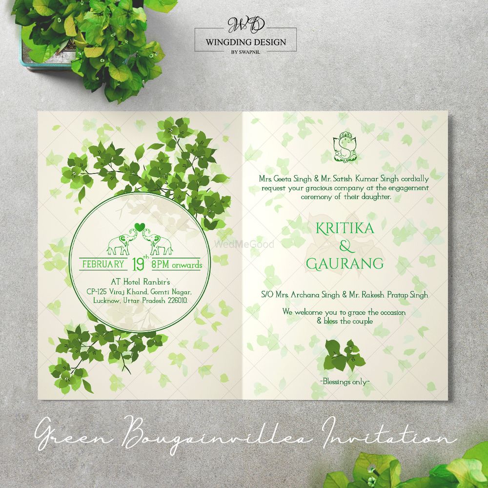 Photo From Bougainvillea Wedding Invitation  - By WingDing Design By Swapnil