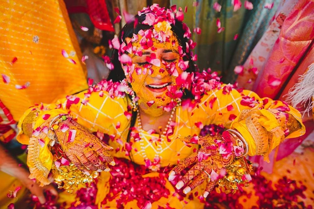 Photo of Bride on haldi