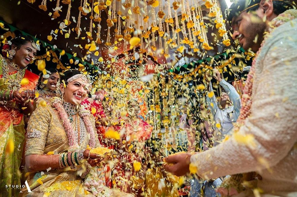 Photo of Candid shot from a South Indian wedding.