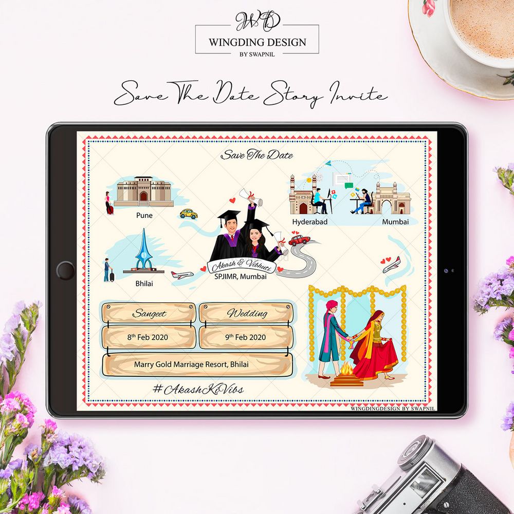 Photo From Story Telling - Save the Date - By WingDing Design By Swapnil