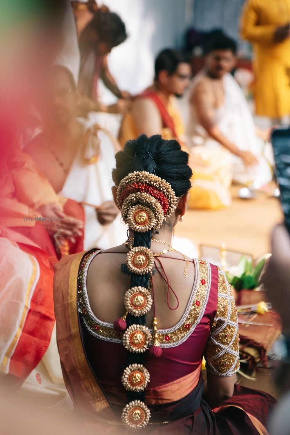 Photo of South Indian bridal hairstyle