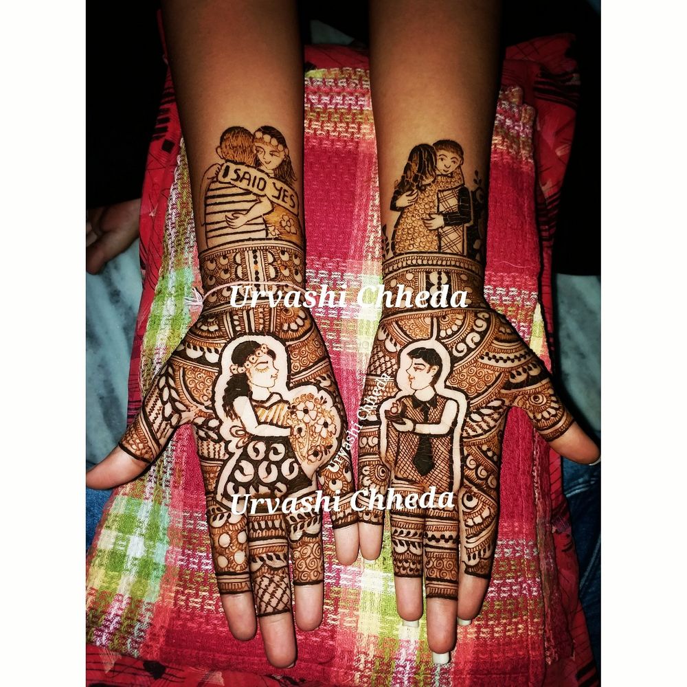 Photo From Engagement bride - By Urvashi Chheda Mehendi Artist