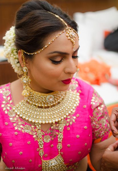 Photo From Ritika's Rajputana wedding - By Deepti Khaitan Makeup