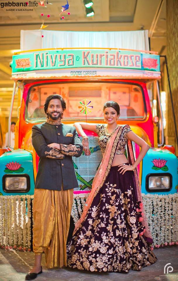 Photo of Decorated Colourful Truck as Prop for Sangeet