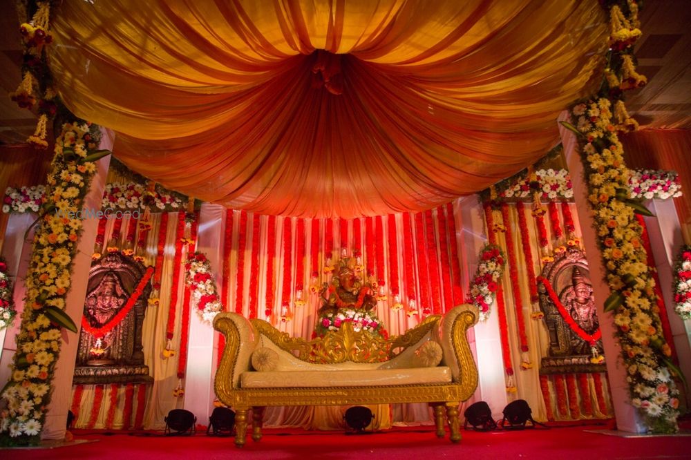 Photo From Round Mandap stage Decoration - By Shine Events - Wedding Stage Decorators