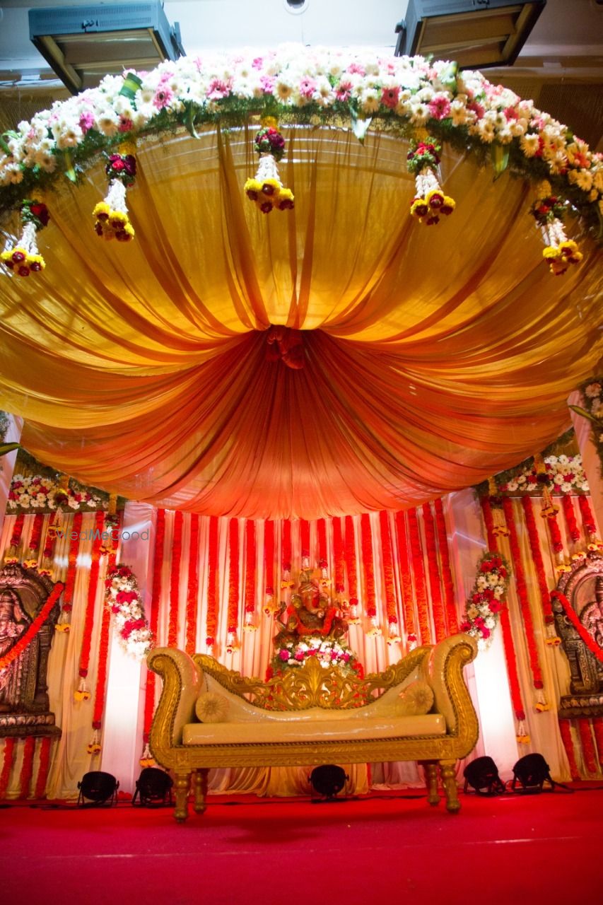 Photo From Round Mandap stage Decoration - By Shine Events - Wedding Stage Decorators