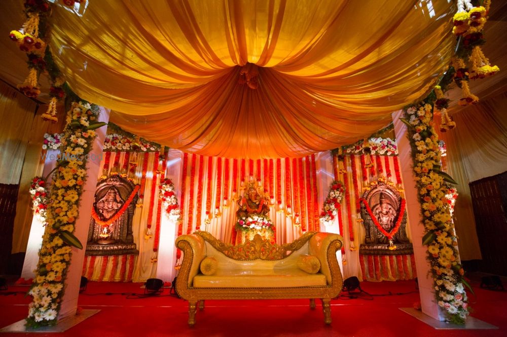 Photo From Round Mandap stage Decoration - By Shine Events - Wedding Stage Decorators