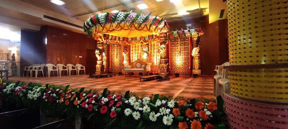 Photo From Round Mandap stage Decoration - By Shine Events - Wedding Stage Decorators