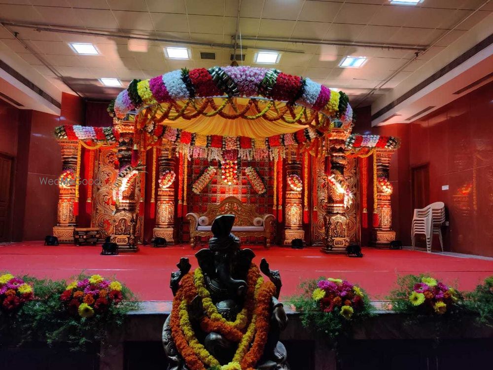 Photo From Round Mandap stage Decoration - By Shine Events - Wedding Stage Decorators