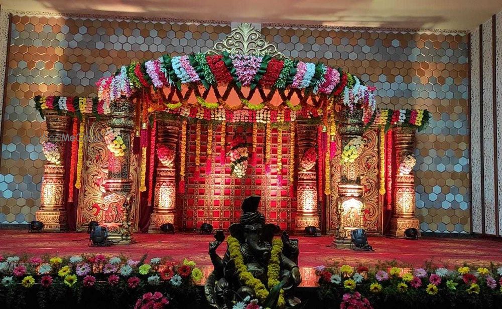 Photo From Round Mandap stage Decoration - By Shine Events - Wedding Stage Decorators