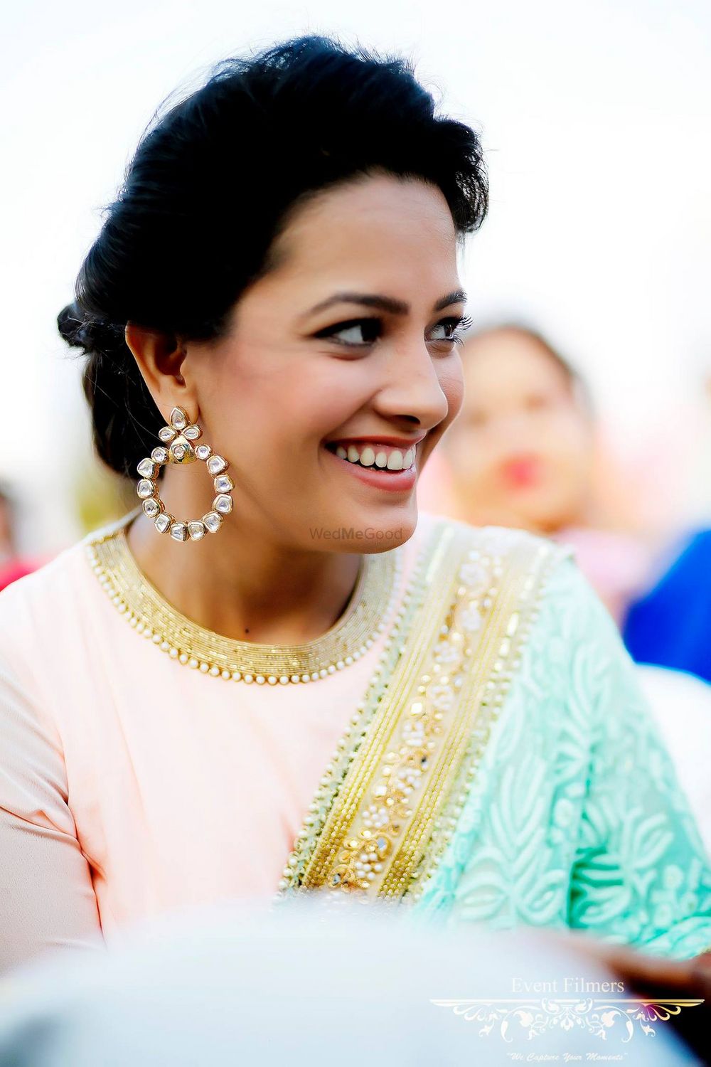 Photo of Anita Hassanandani Wearing Pastel Sari