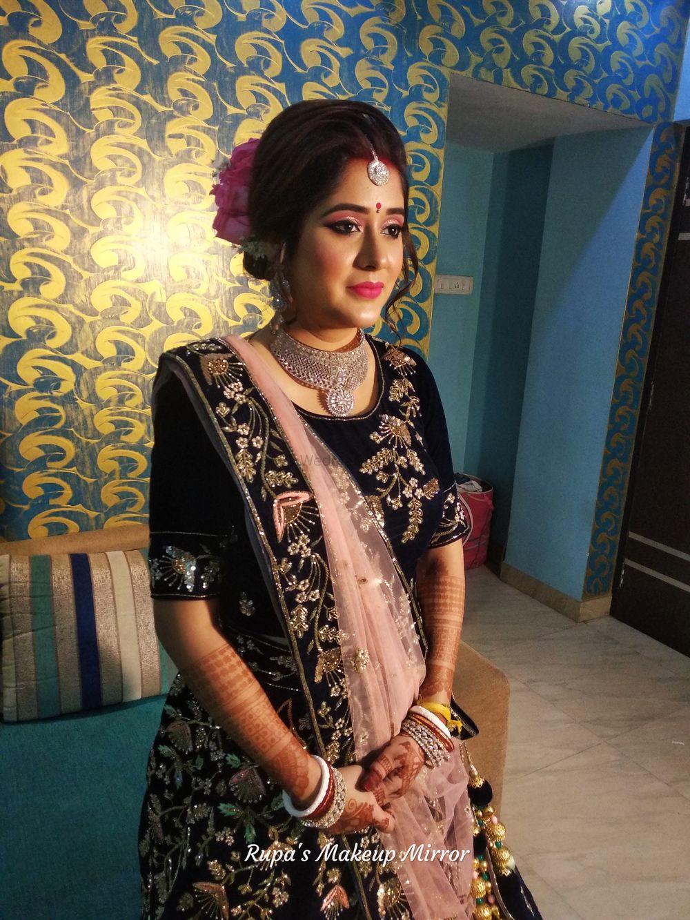 Photo From Bengali Reception Bridal Mkover-28 - By Rupa's Makeup Mirror