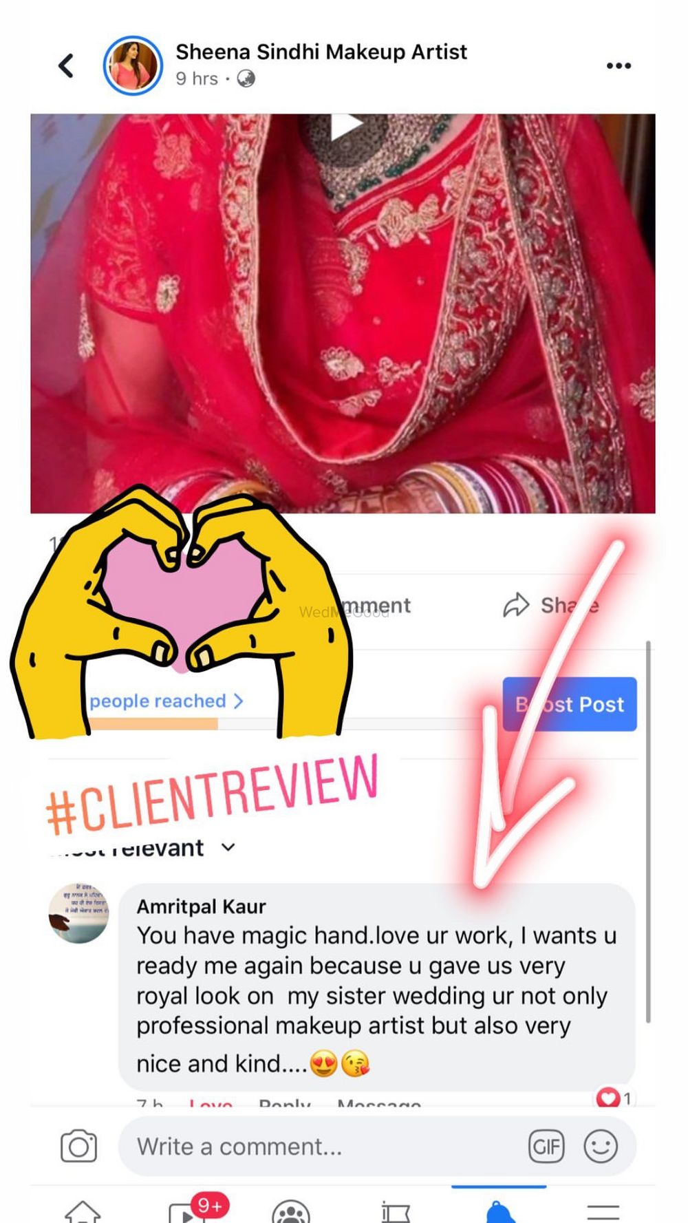 Photo From Reviews via instagram - By Sheena Sindhi Makeup Artist