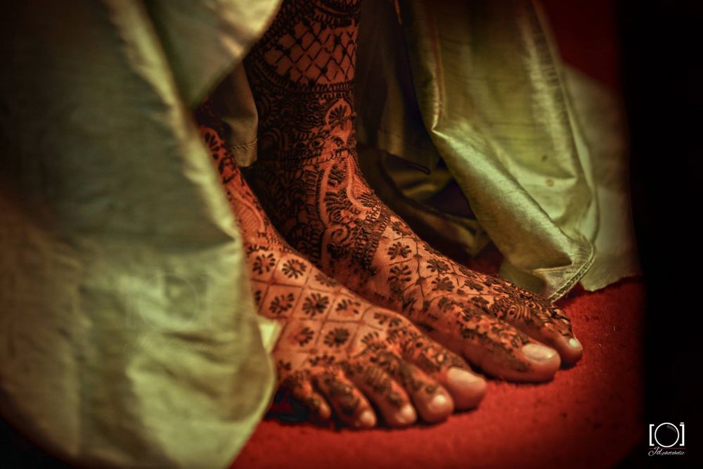 Photo of Intricate Floral Jali Mehendi on feet