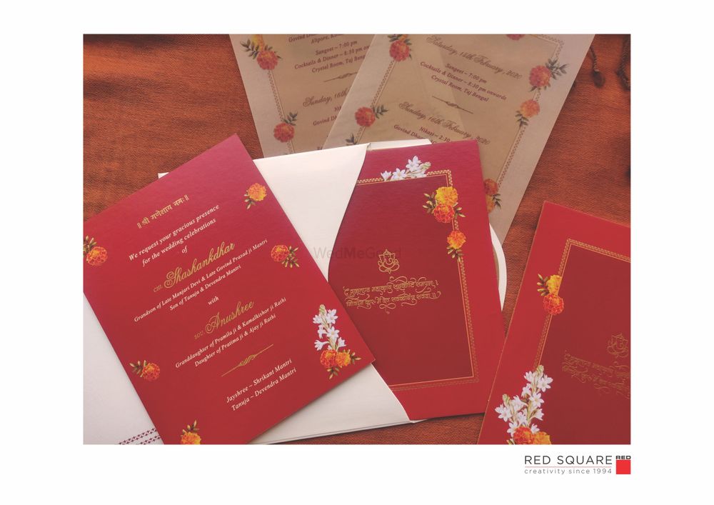Photo From Marigold and Rajnigandha Wedding Card - By Red Square Communications