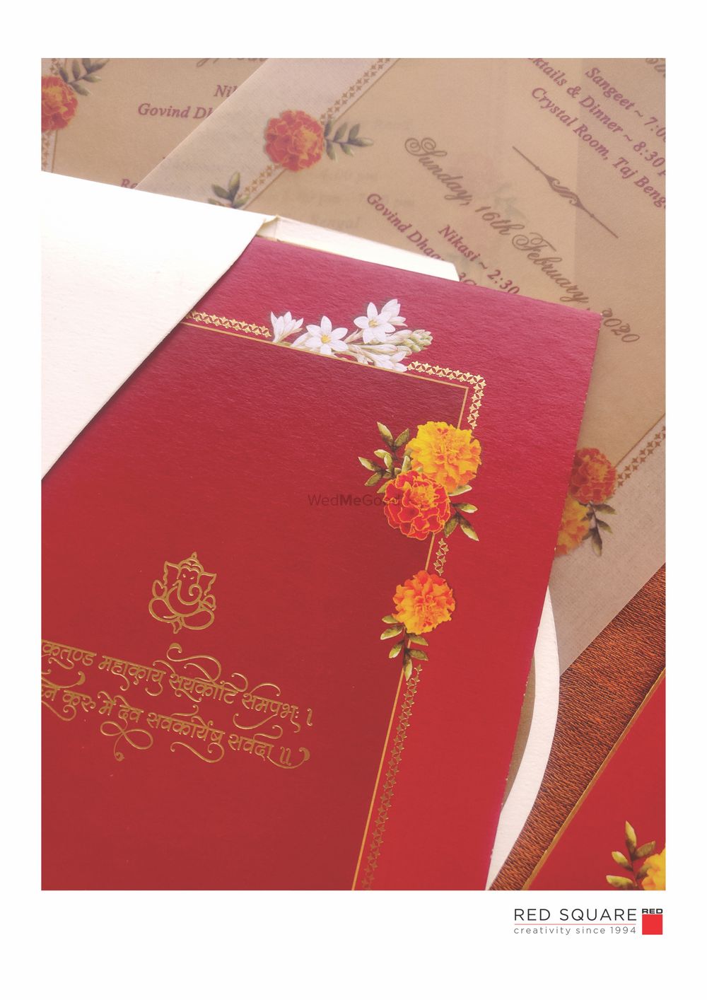 Photo From Marigold and Rajnigandha Wedding Card - By Red Square Communications