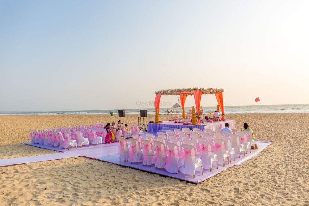Photo of Mandap Decor for Intimate Beach Wedding in Goa
