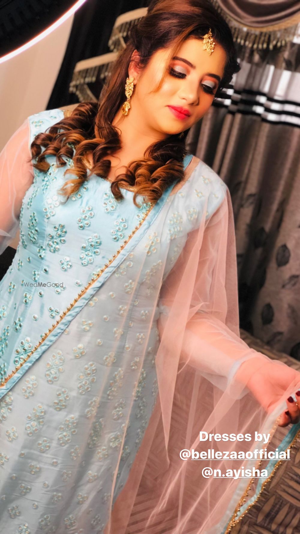 Photo From blue and peach party makeup look  - By Get Sparkled by Aenaz Khan 