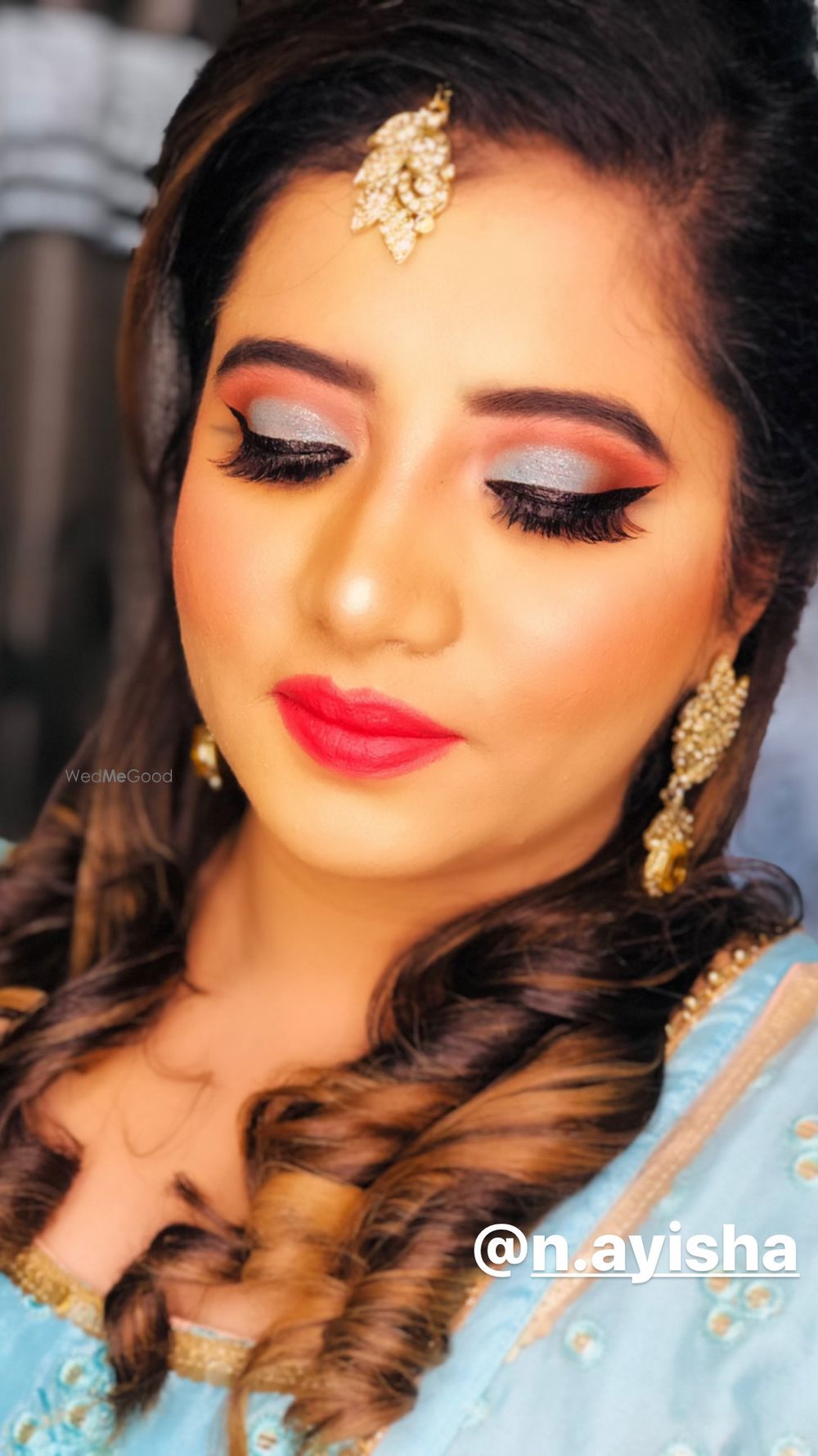 Photo From blue and peach party makeup look  - By Get Sparkled by Aenaz Khan 