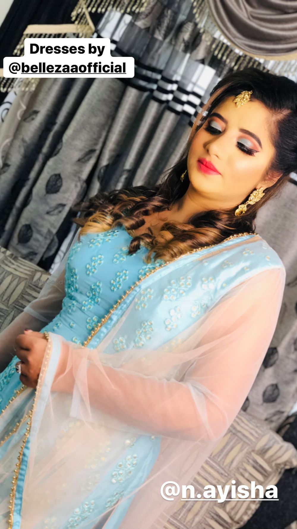 Photo From blue and peach party makeup look  - By Get Sparkled by Aenaz Khan 