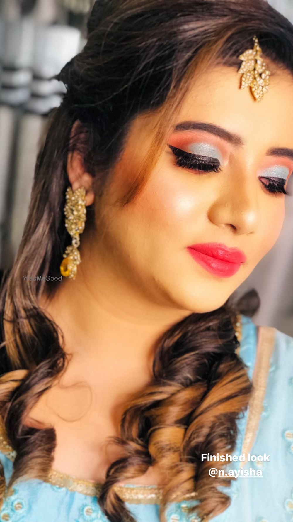 Photo From blue and peach party makeup look  - By Get Sparkled by Aenaz Khan 