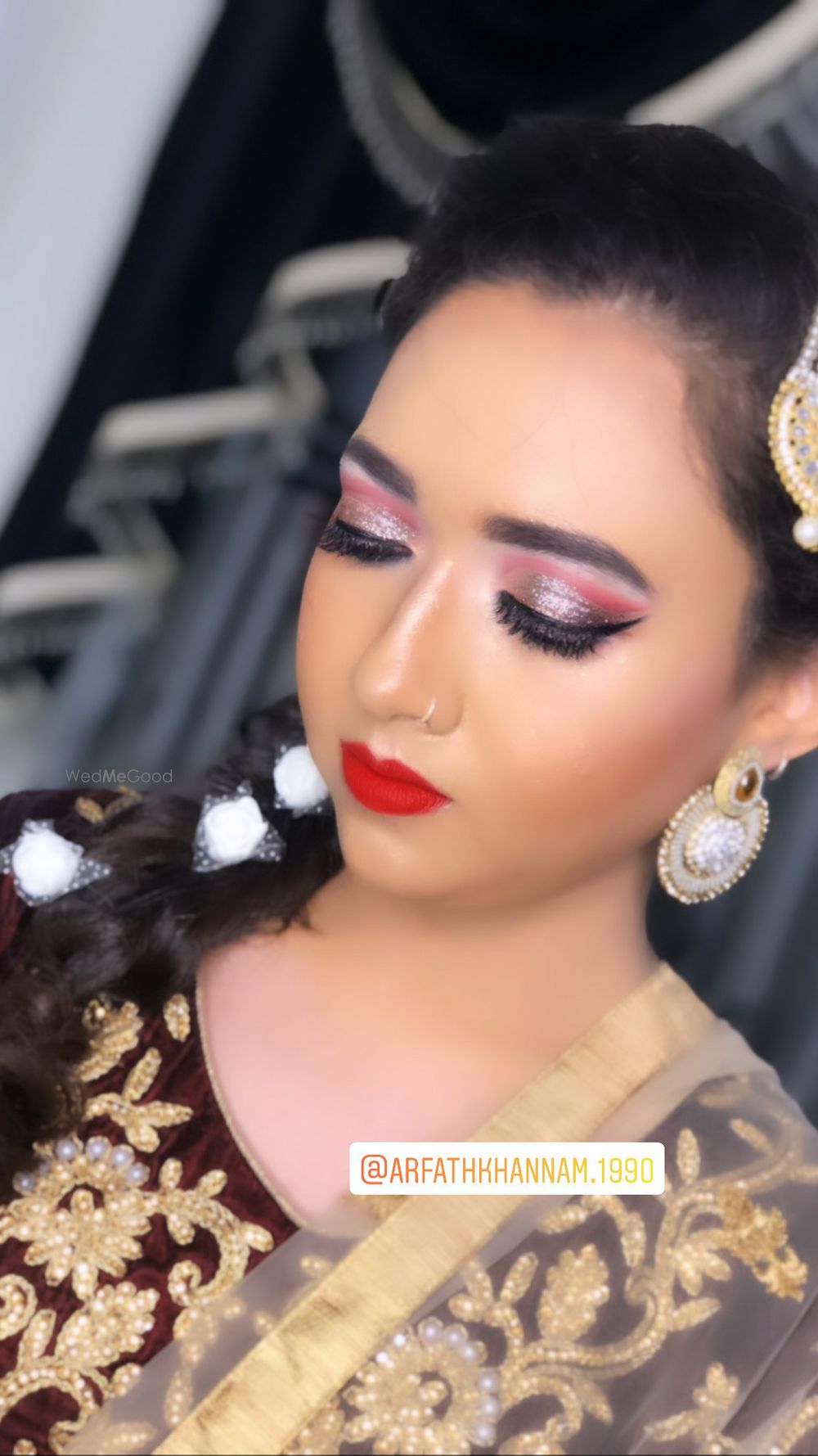 Photo From red and silver cut crease  - By Get Sparkled by Aenaz Khan 