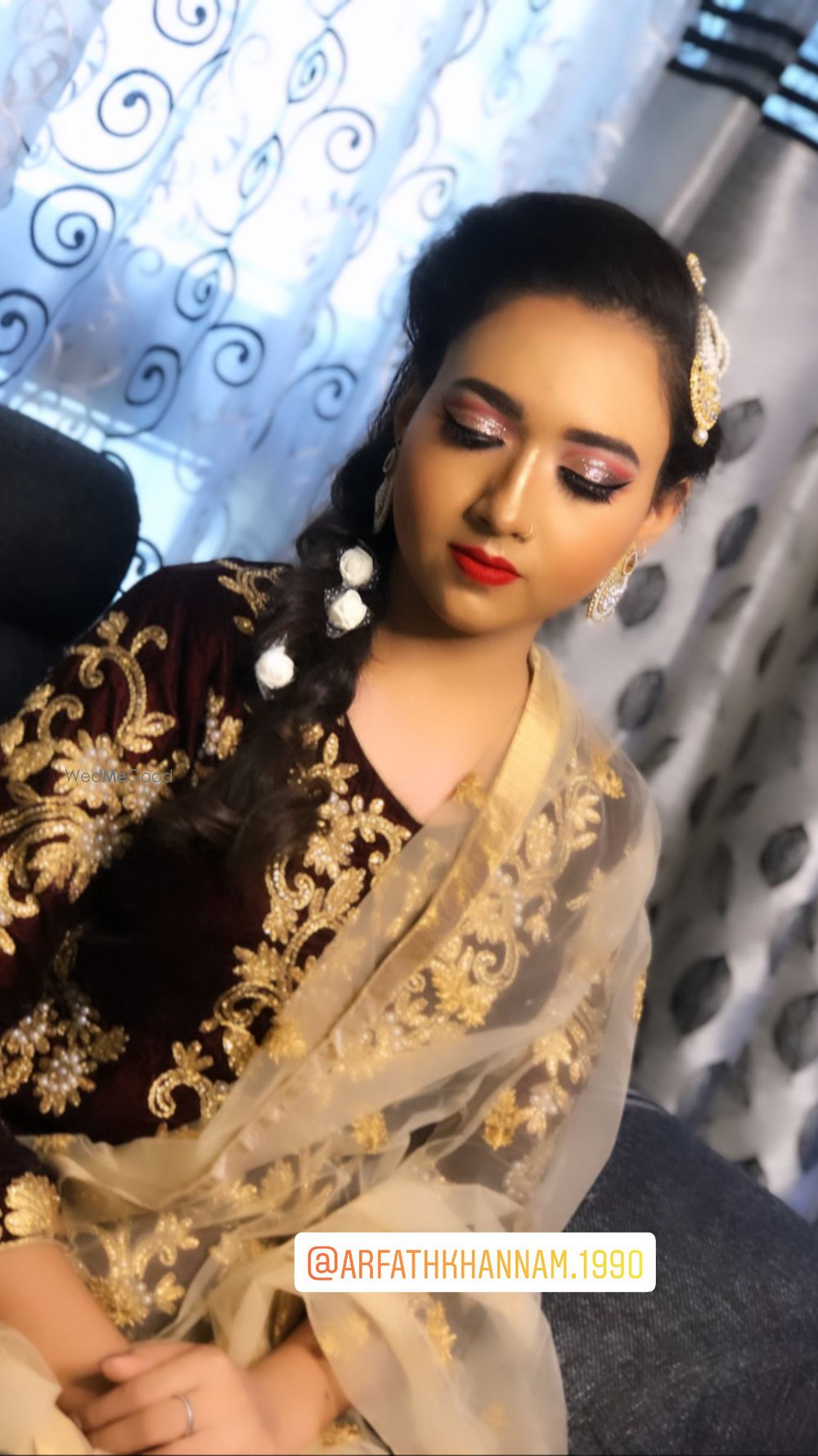 Photo From red and silver cut crease  - By Get Sparkled by Aenaz Khan 