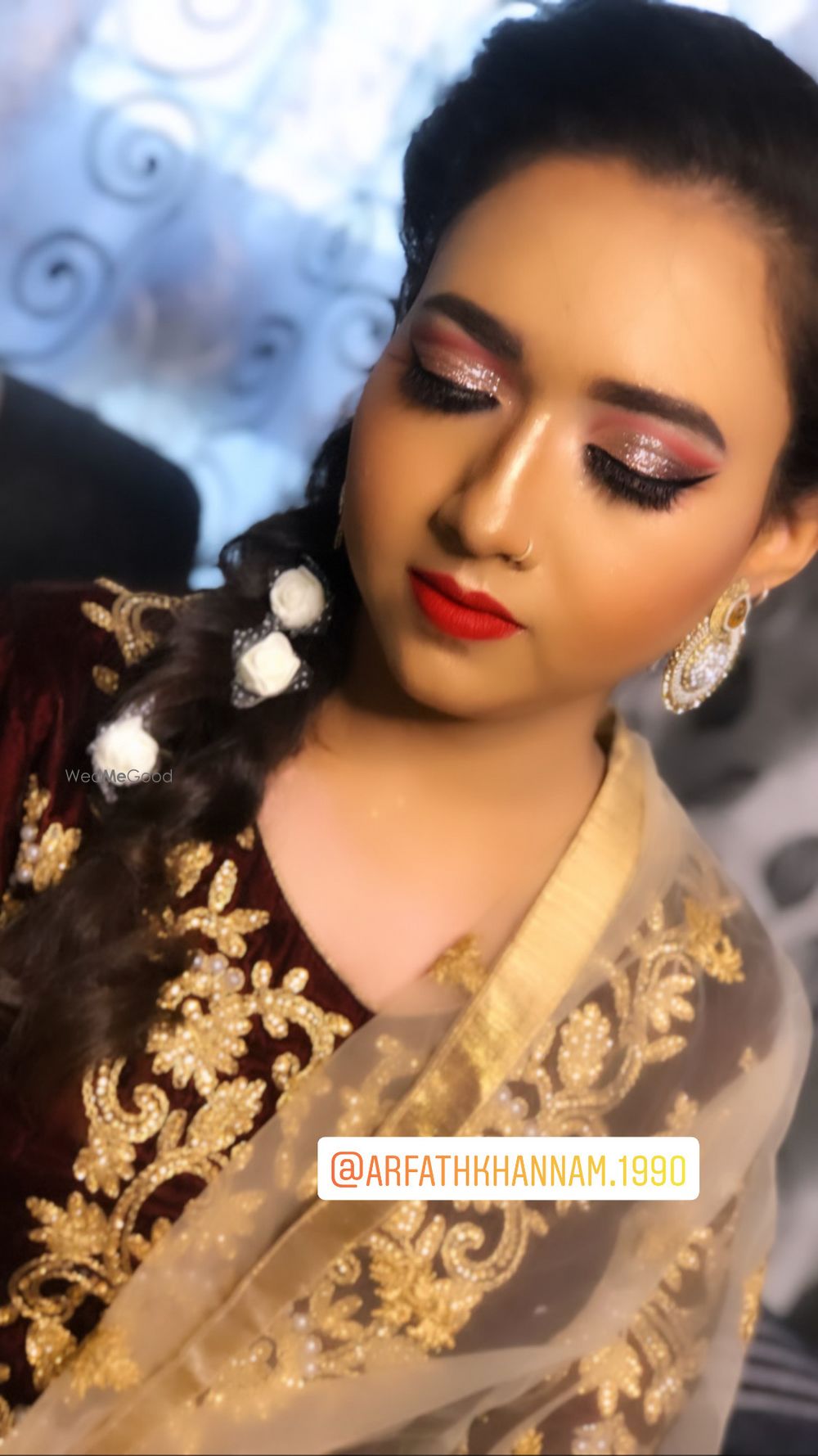 Photo From red and silver cut crease  - By Get Sparkled by Aenaz Khan 