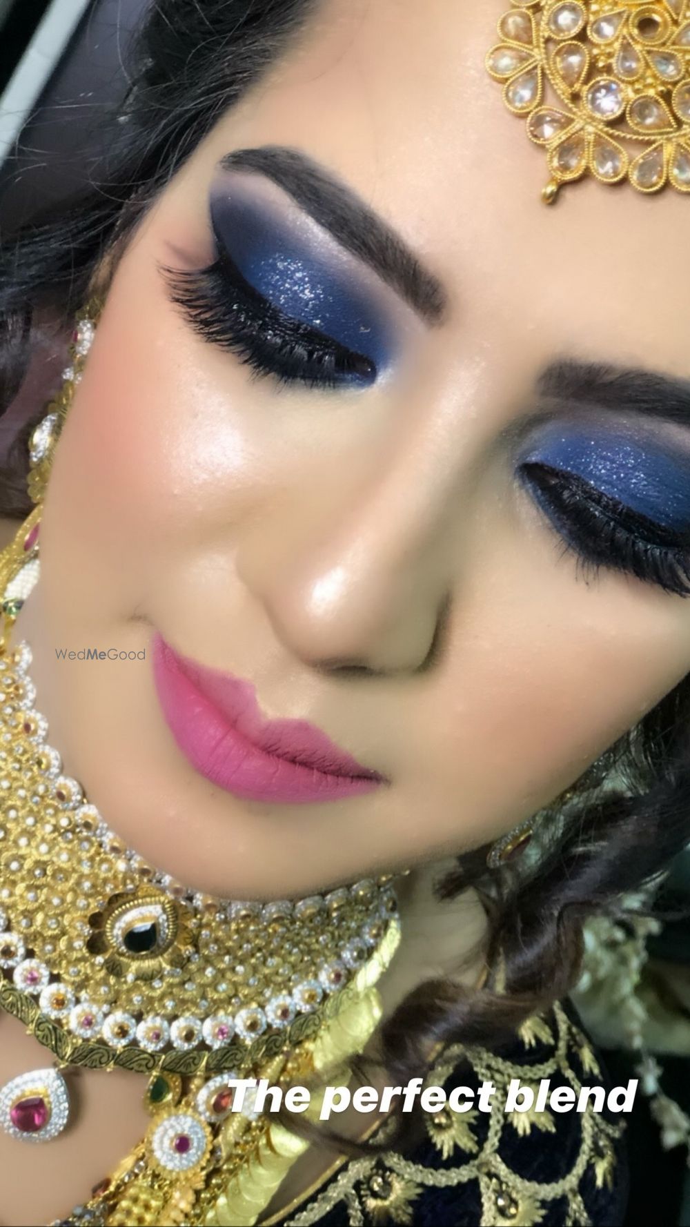 Photo From midnight blue smokey look with hint of glitter  - By Get Sparkled by Aenaz Khan 