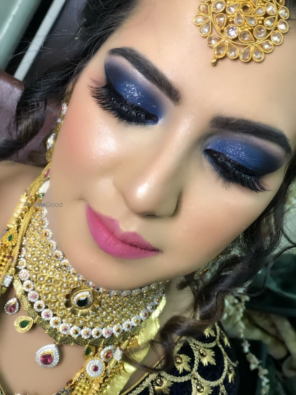 Photo From midnight blue smokey look with hint of glitter  - By Get Sparkled by Aenaz Khan 