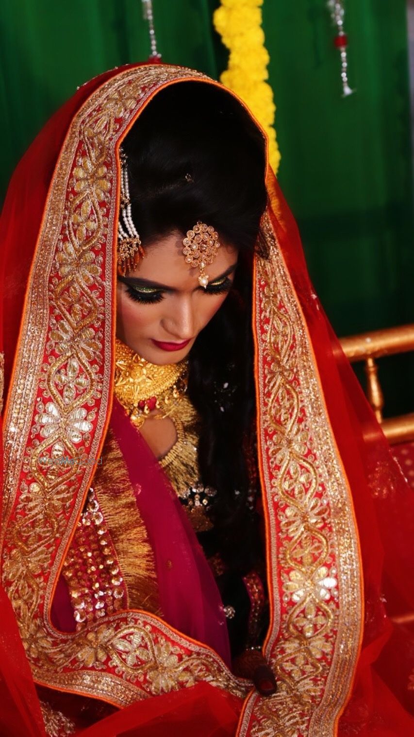 Photo From green mehendi look with gold liner  - By Get Sparkled by Aenaz Khan 