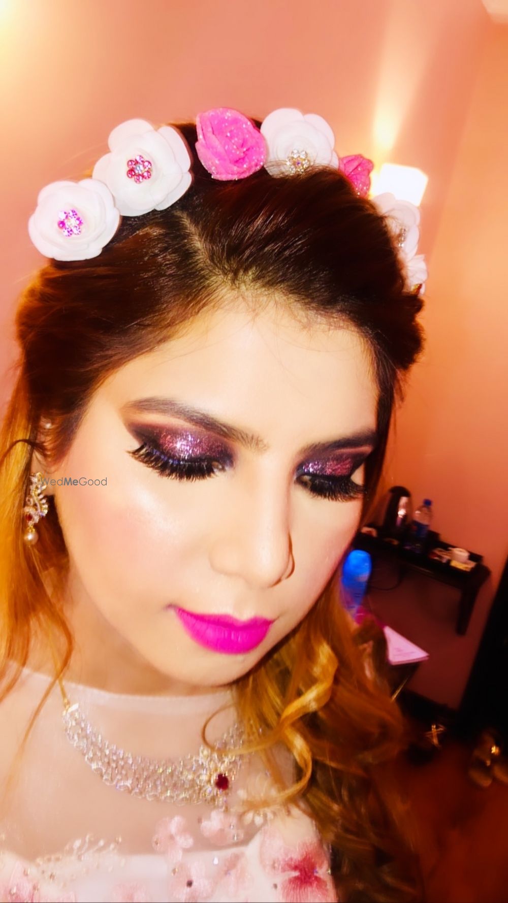 Photo From black smokey eye look with a touch of pink glitter  - By Get Sparkled by Aenaz Khan 