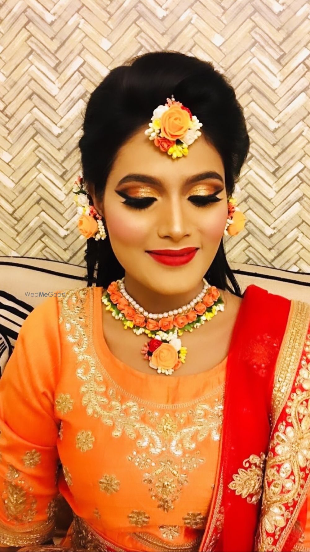 Photo From fun orange and gold bridal  - By Get Sparkled by Aenaz Khan 