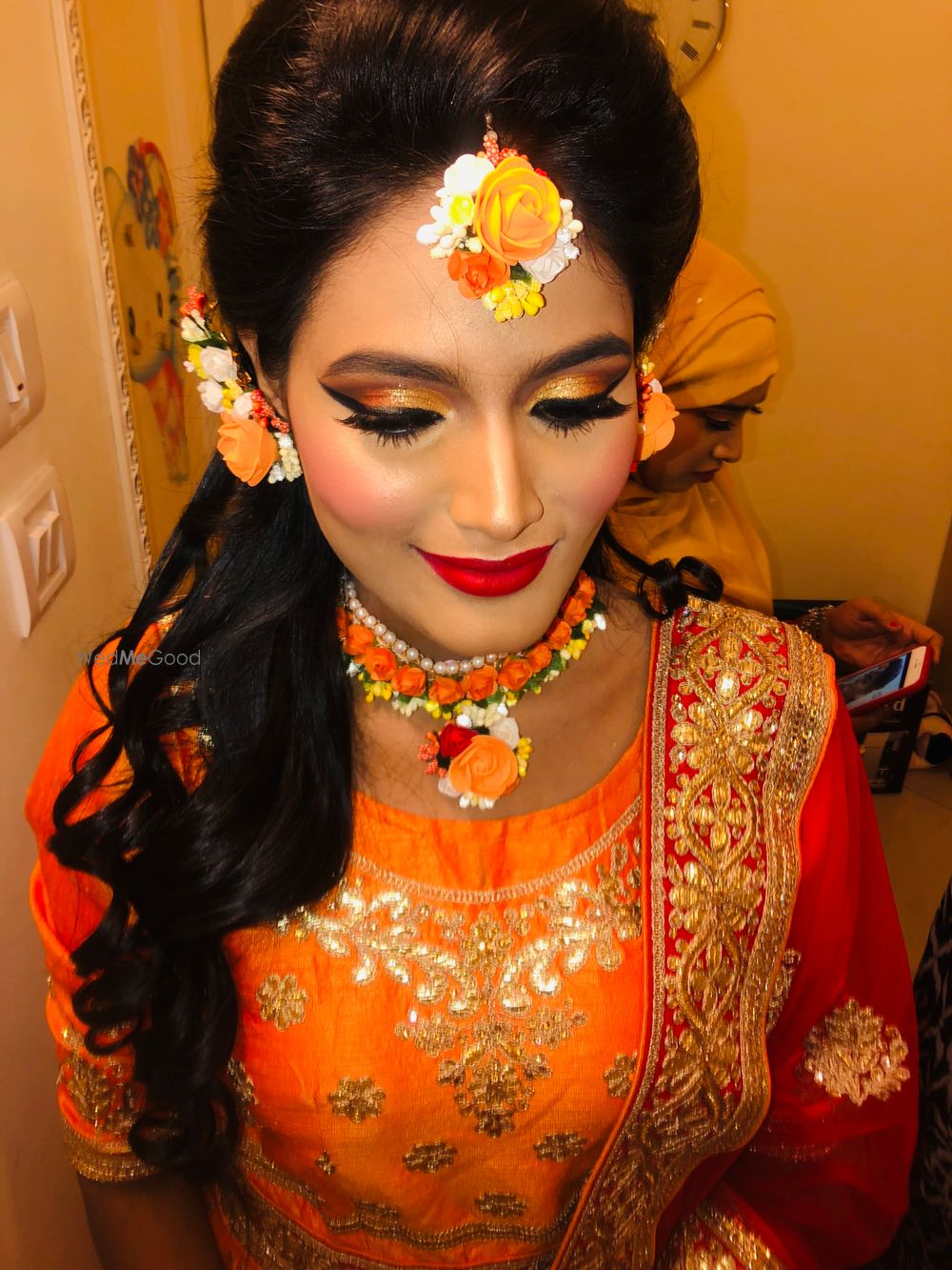 Photo From fun orange and gold bridal  - By Get Sparkled by Aenaz Khan 