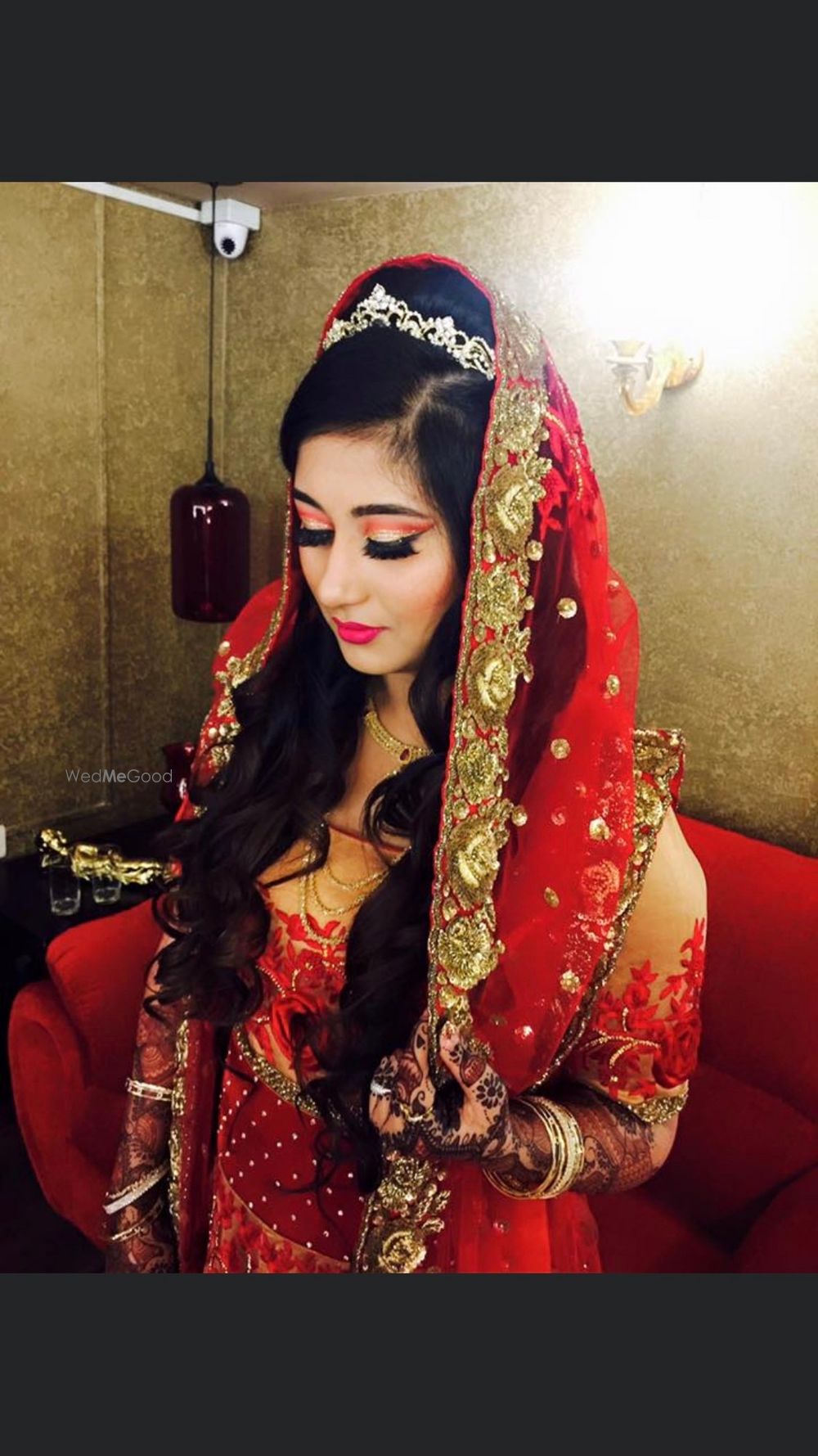 Photo From red and gold bridal look  - By Get Sparkled by Aenaz Khan 