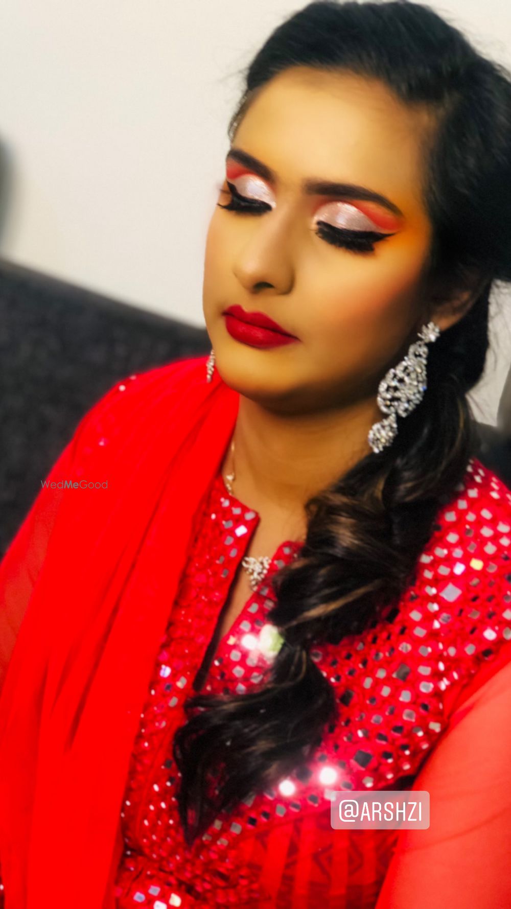 Photo From red and gold bridal look  - By Get Sparkled by Aenaz Khan 