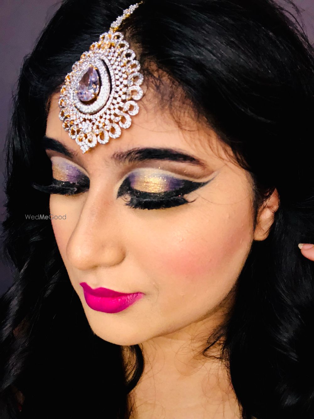 Photo From purple n gold dramatic double cut crease  - By Get Sparkled by Aenaz Khan 