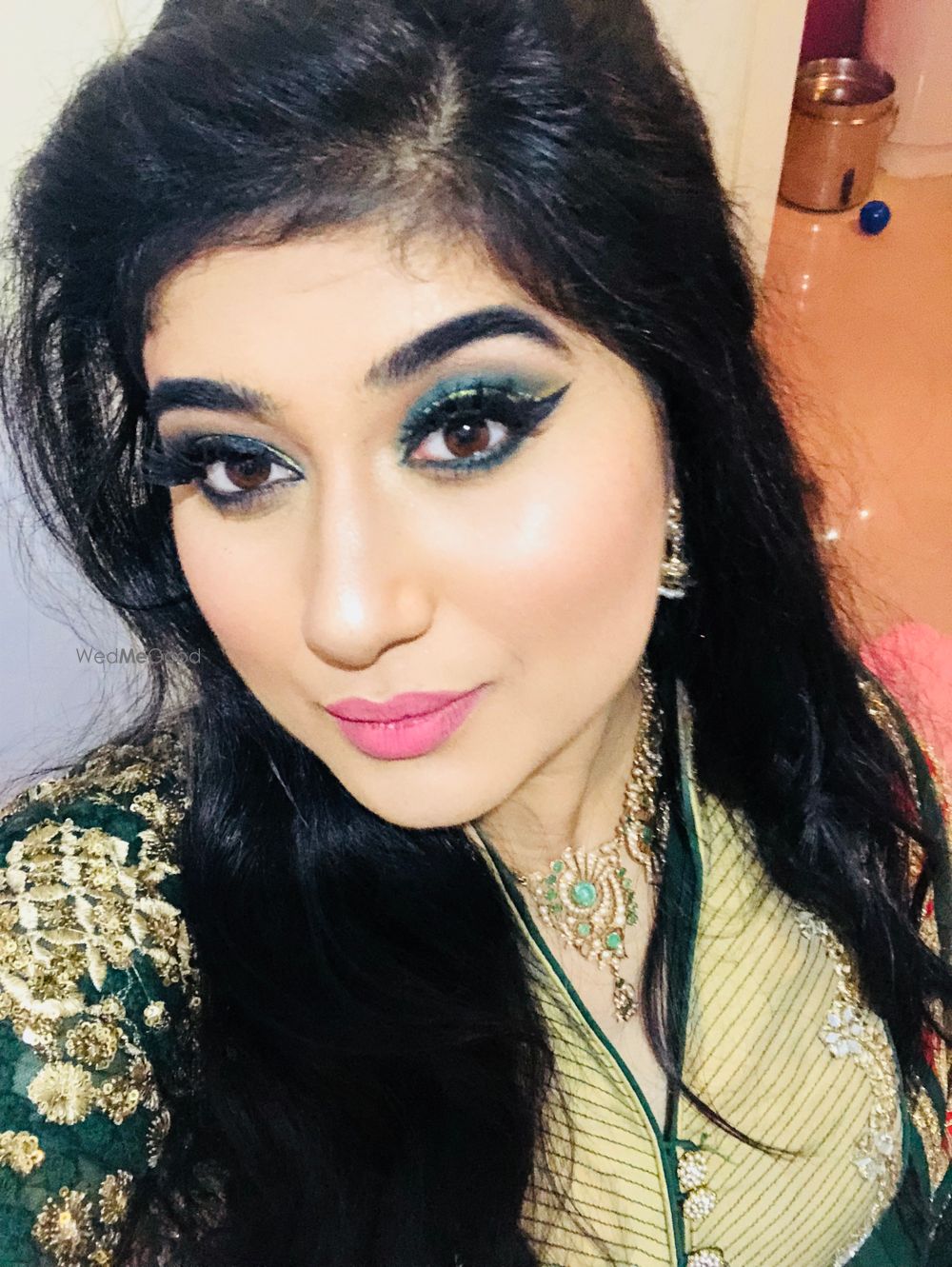 Photo From matte green smokey eye with gold shimmer liner  - By Get Sparkled by Aenaz Khan 