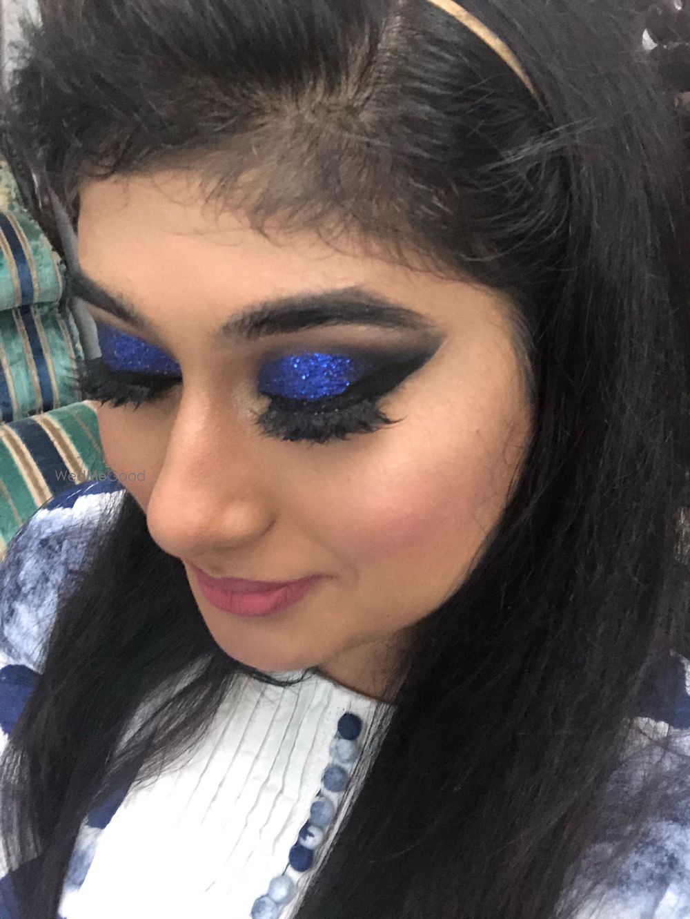 Photo From navy blue glitter smokey eye  - By Get Sparkled by Aenaz Khan 