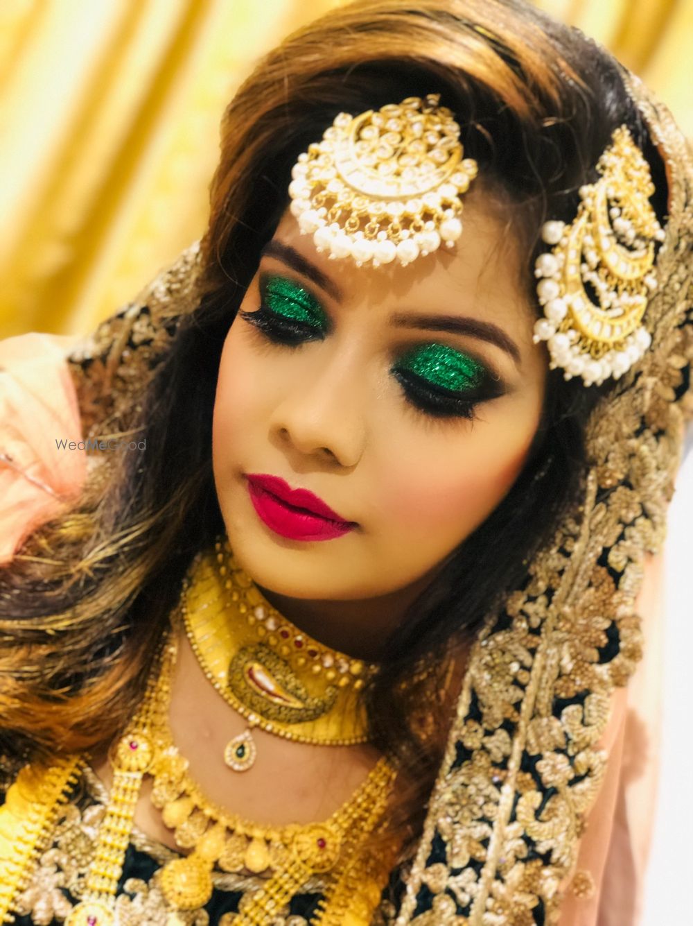 Photo From green glitter smokey eyes  - By Get Sparkled by Aenaz Khan 