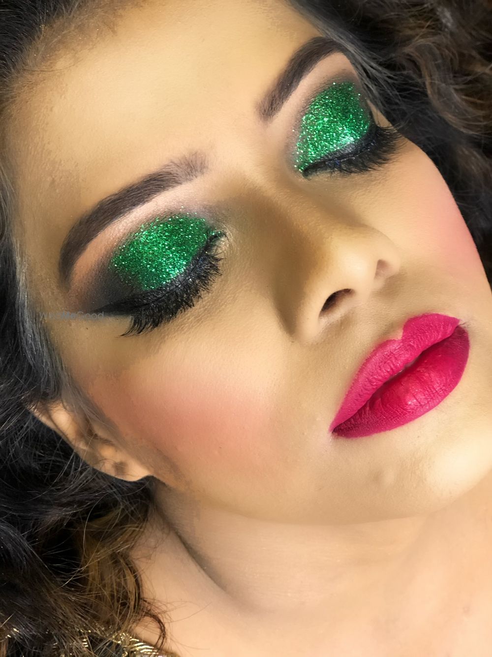 Photo From green glitter smokey eyes  - By Get Sparkled by Aenaz Khan 