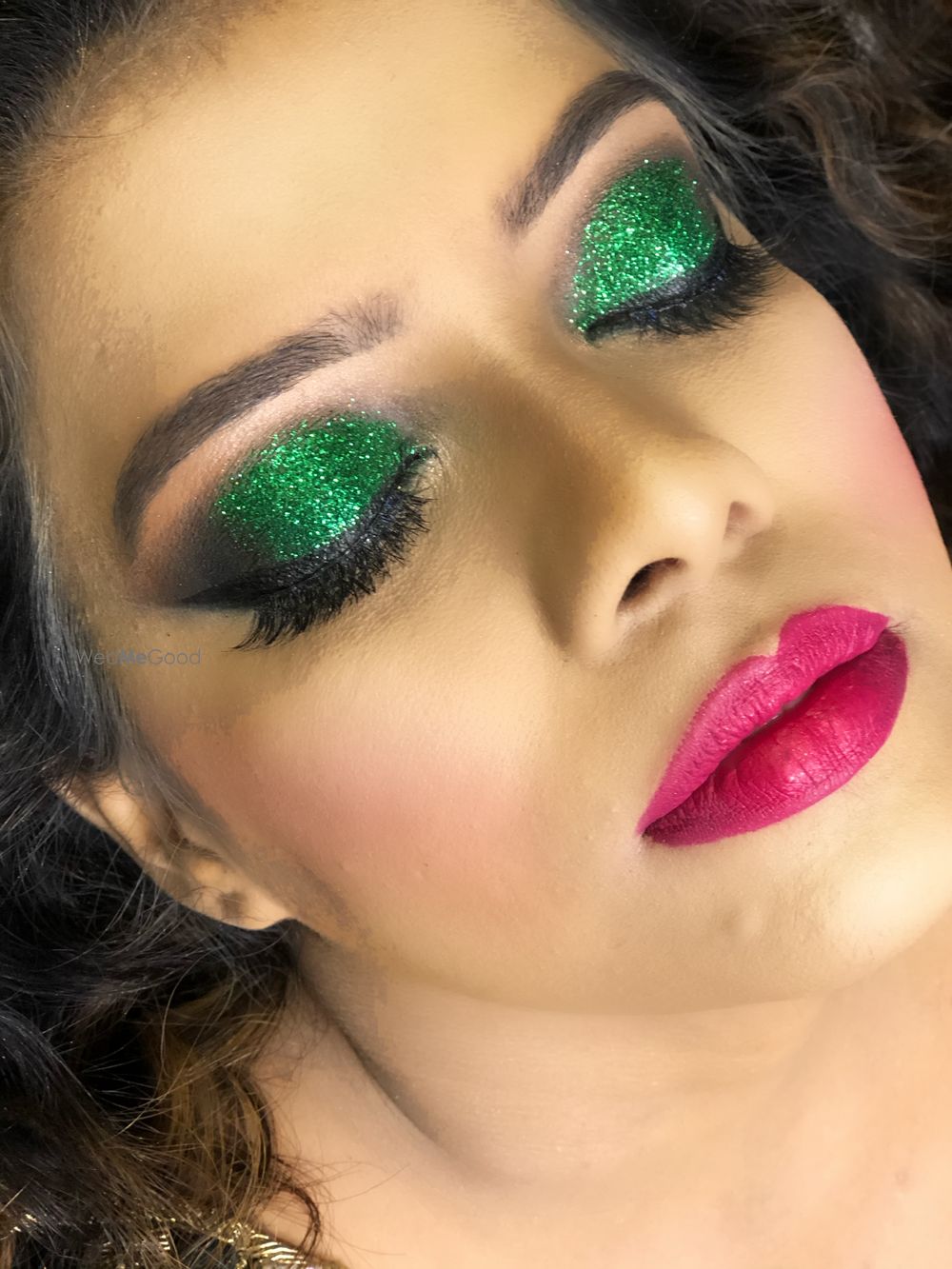 Photo From green glitter smokey eyes  - By Get Sparkled by Aenaz Khan 