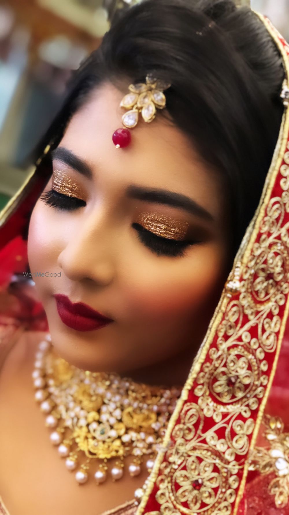 Photo From my fav shimmery glitter bridal look - By Get Sparkled by Aenaz Khan 