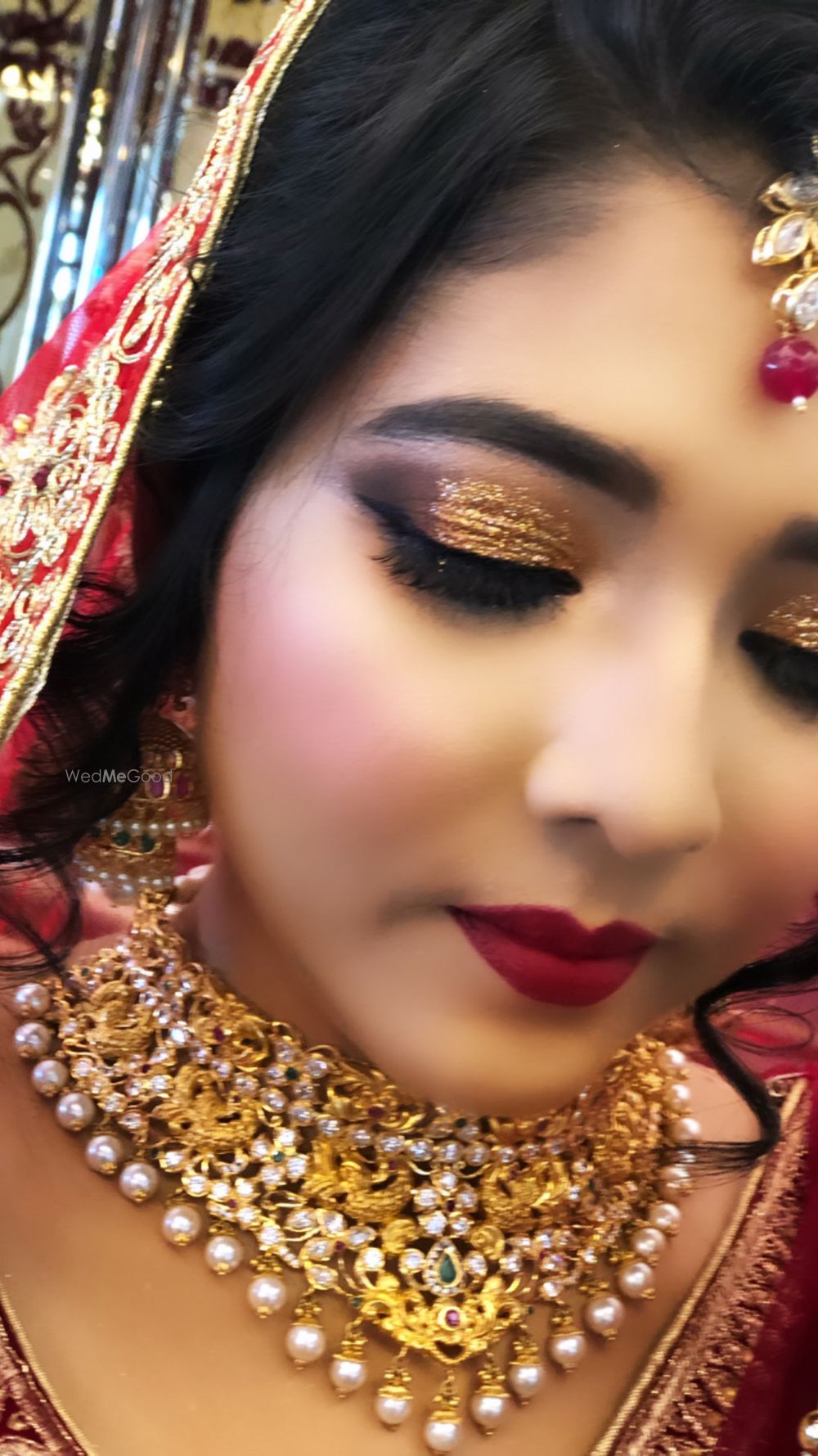 Photo From my fav shimmery glitter bridal look - By Get Sparkled by Aenaz Khan 