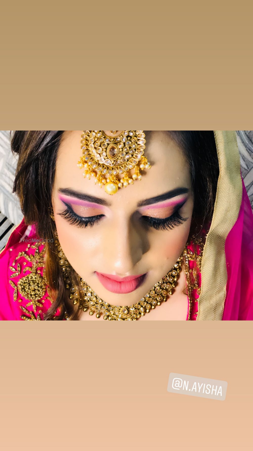 Photo From pink and gold semi cut crease  - By Get Sparkled by Aenaz Khan 