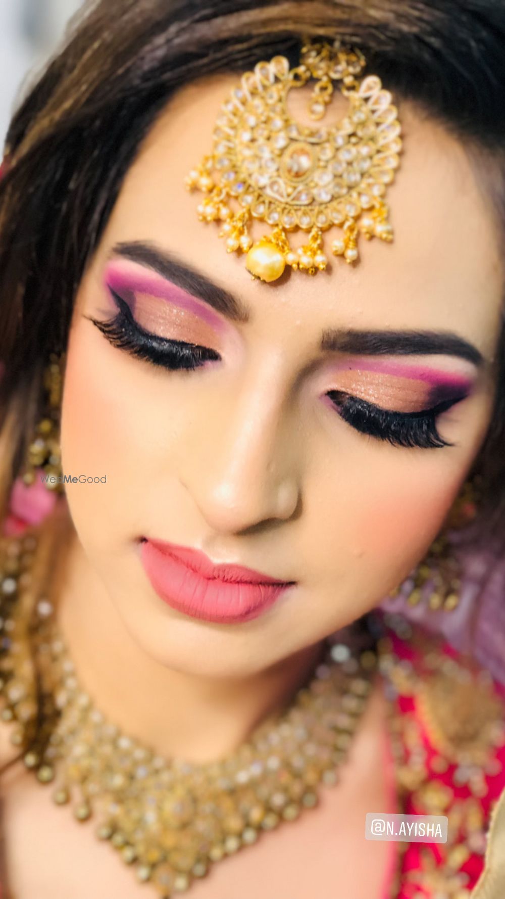 Photo From pink and gold semi cut crease  - By Get Sparkled by Aenaz Khan 