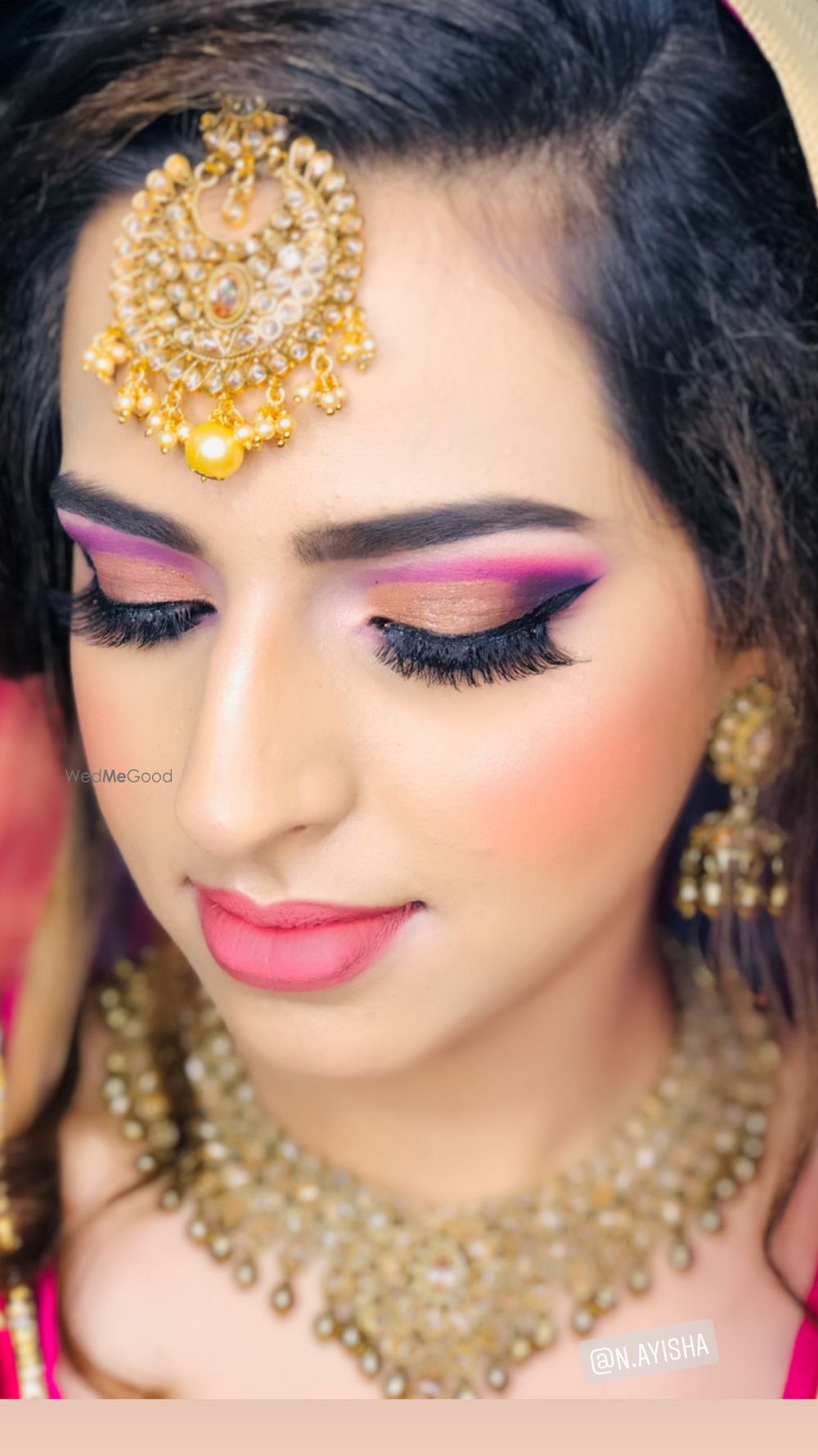 Photo From pink and gold semi cut crease  - By Get Sparkled by Aenaz Khan 